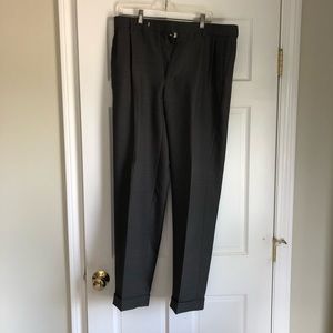 Michael Brandon 34x32 Regular Fit Pants Charcoal
